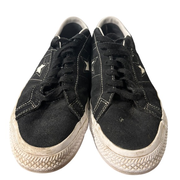 Converse One Star Suede Black Low Top Sneakers Men's 8.5 Women's 10 - Picture 7 of 11